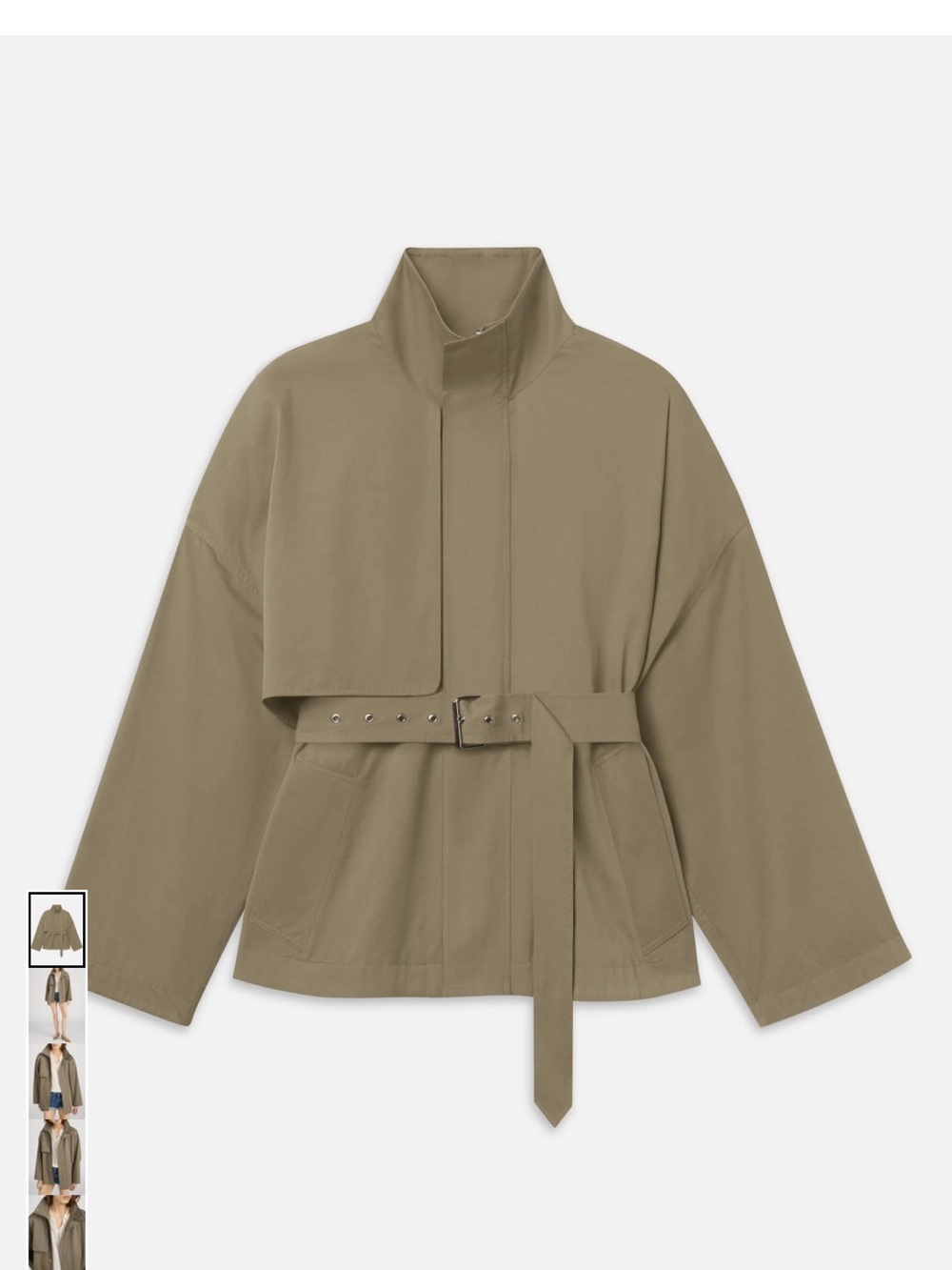 Frame Belted Trench Coat